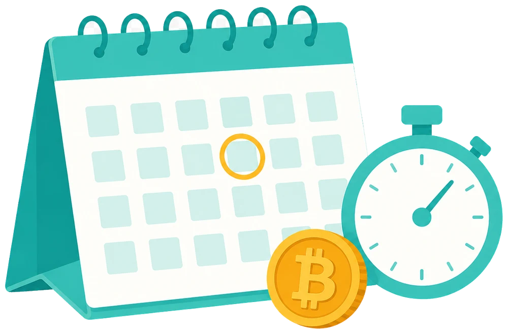 Illustration of a calendar page with tax deadline dates circled